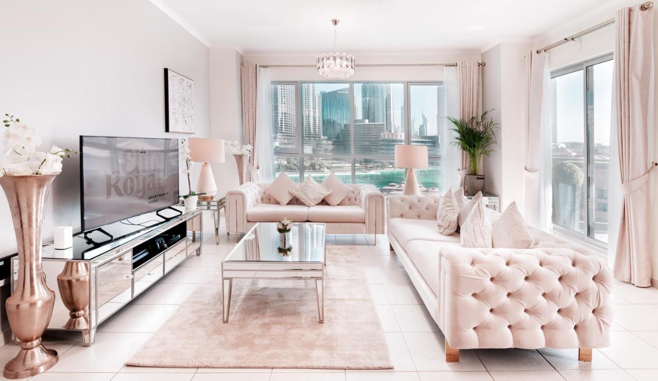 Elite Royal Apartment - Full Burj Khalifa & Fountain View - Brilliant - 2 Bedrooms & 1 Open Bedroom Without Partition Dubai Bagian luar foto