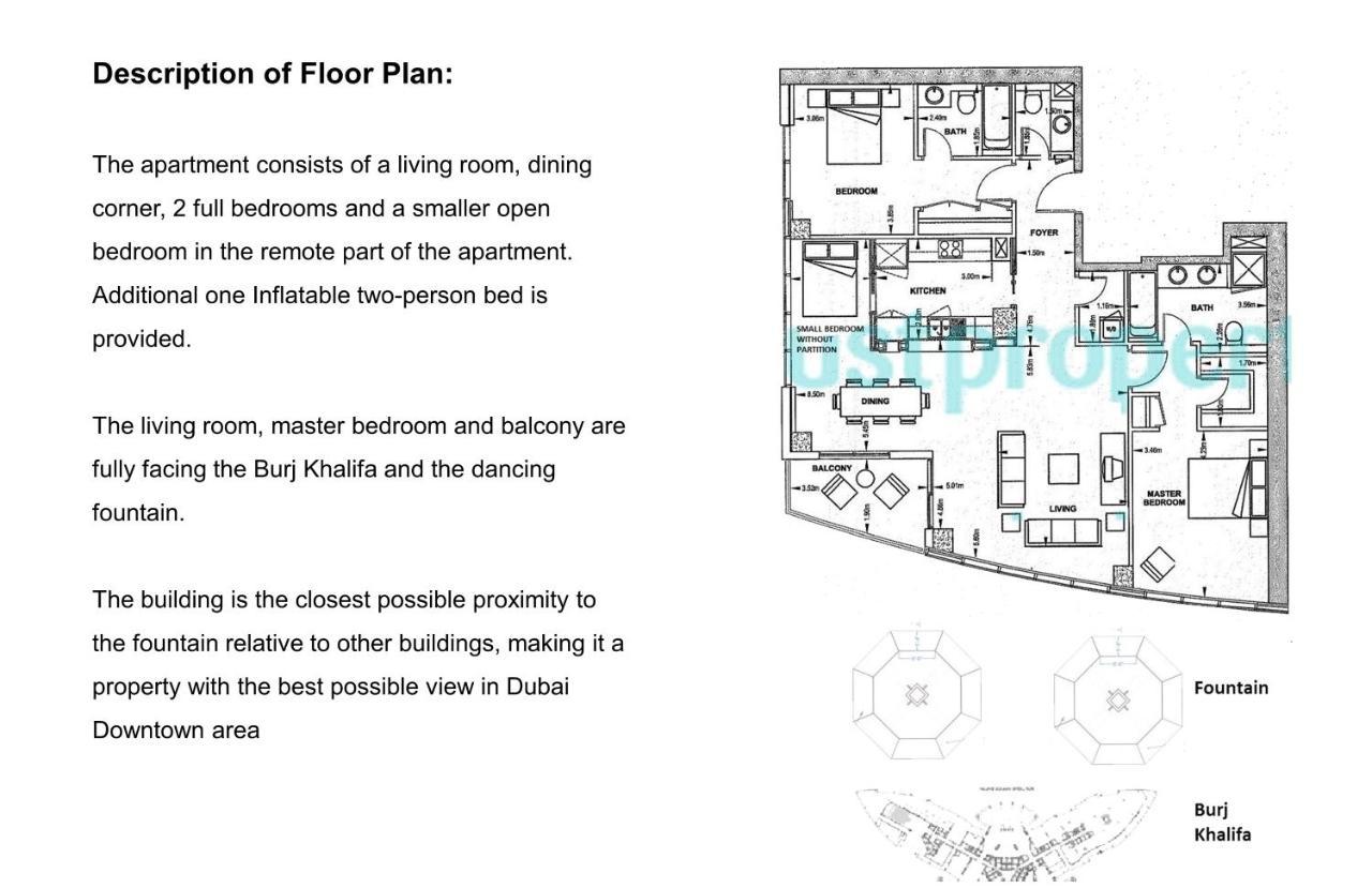 Elite Royal Apartment - Full Burj Khalifa & Fountain View - Brilliant - 2 Bedrooms & 1 Open Bedroom Without Partition Dubai Bagian luar foto